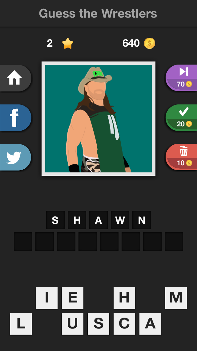 Icontrivia Pro : Wrestlers Screen 2