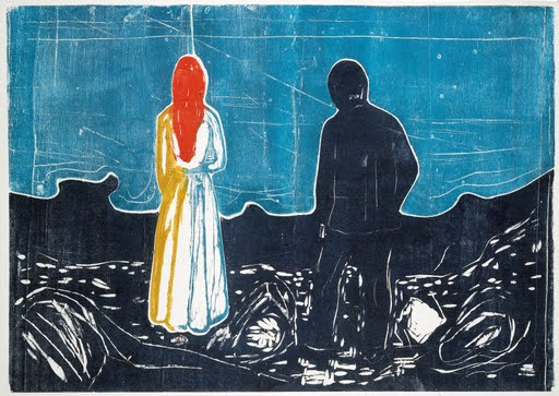 Image result for edvard munch the lonely ones