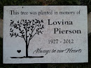 In Memory Of Lovina Pierson Plaque