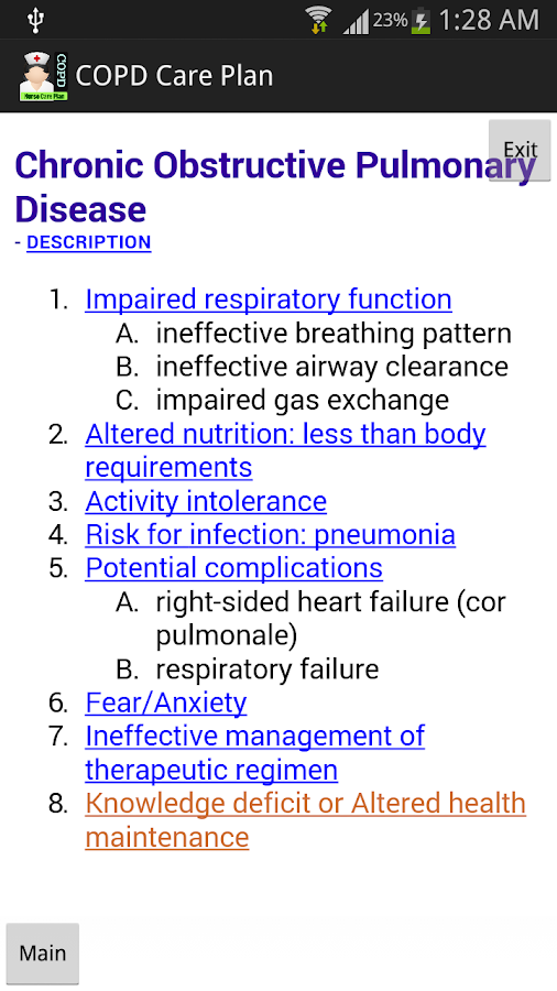 Nurse Care Plan COPD  Android Apps on Google Play