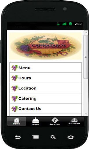 Cannataros Restaurant App