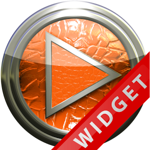 Poweramp Widget Orange Leather.apk 2.08-build-208