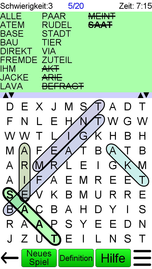Android application Word Search Ultimate screenshort