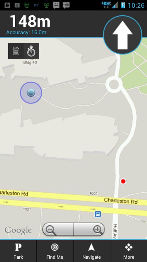 My Car Locator Screen 2