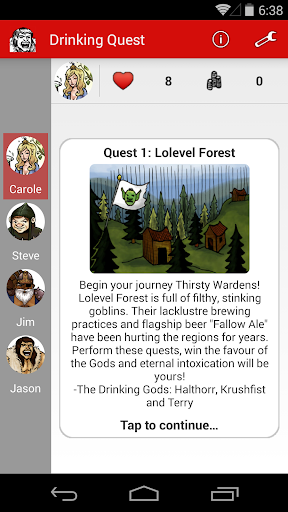 【免費紙牌App】Drinking Quest-APP點子