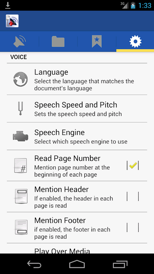    Pdf to Speech Pro- screenshot  