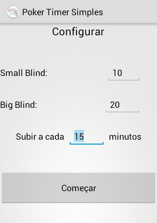 Poker Timer Simples