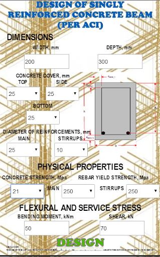 Design of Singly RC Beam