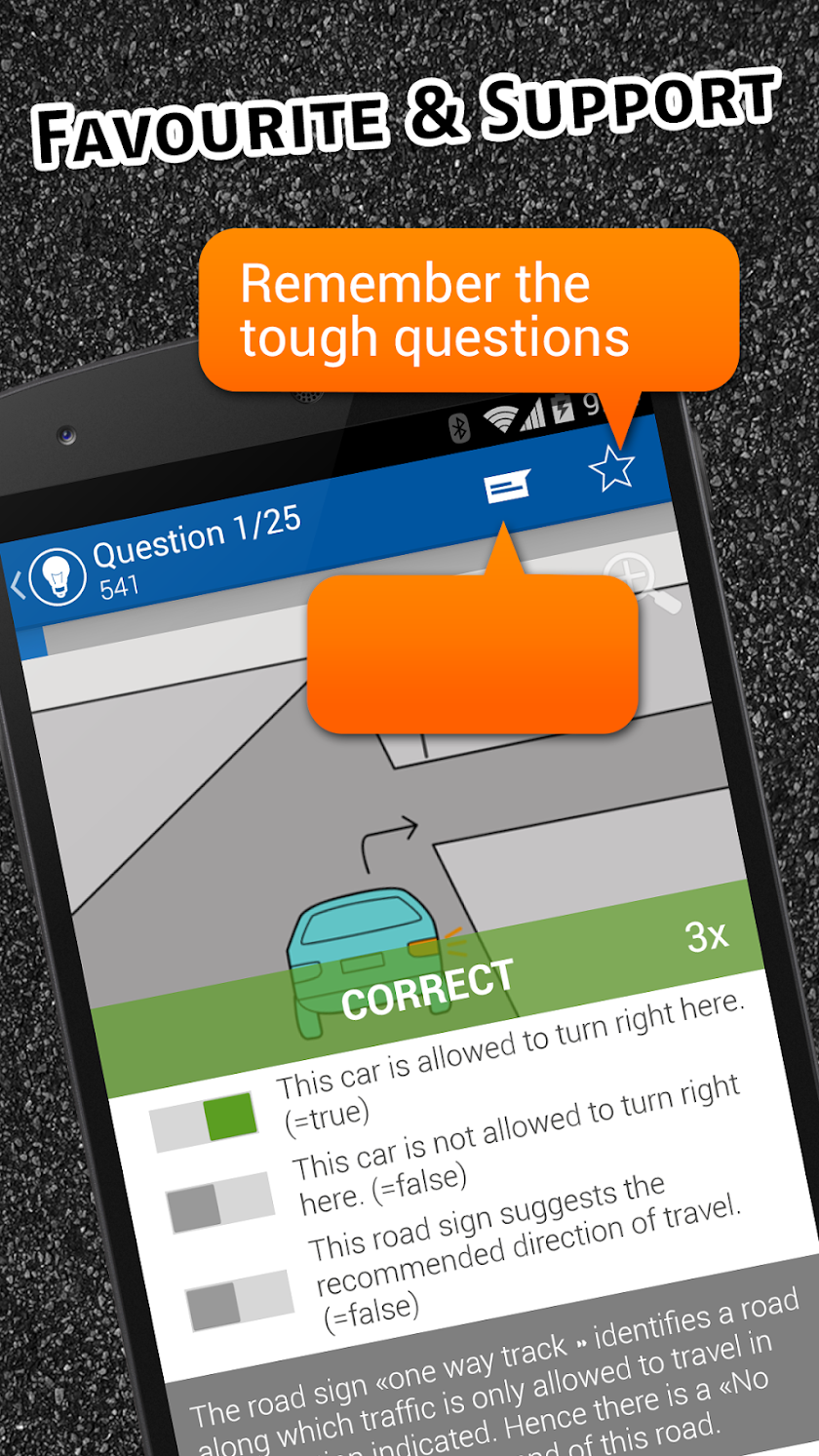 iTheory Standard Driving Exam Screen 3