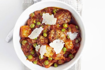 Speedy meatball stew