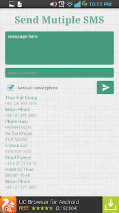 Send Multiple SMS Screenshots 0