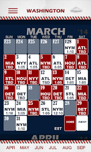 Baseball PocketSked- Nationals Screenshots 0