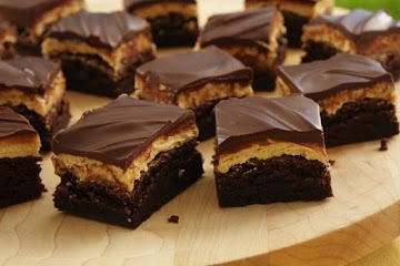 Peanut Butter Truffle Brownies 
