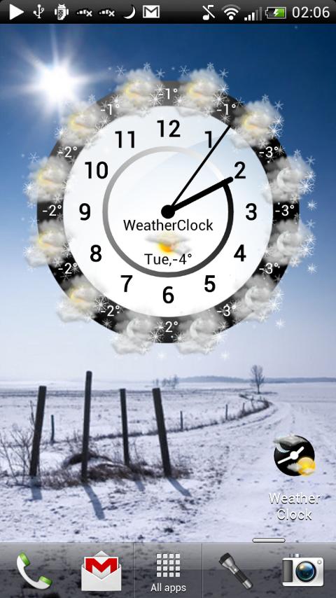 Weather Clock Unlock Screen 3