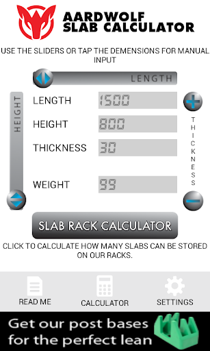 Slab Calculator