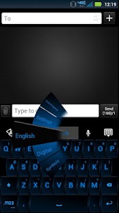 How to install GO Keyboard Neon Blue Theme 1.0 mod apk for bluestacks