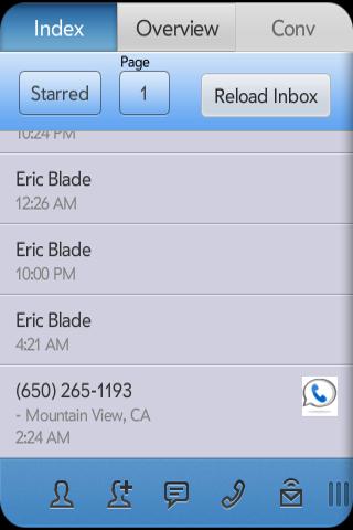 SynerGV- Google Voice™ SMS/Mgr Screen 3