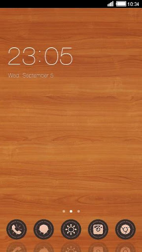 Wooden C Launcher Theme