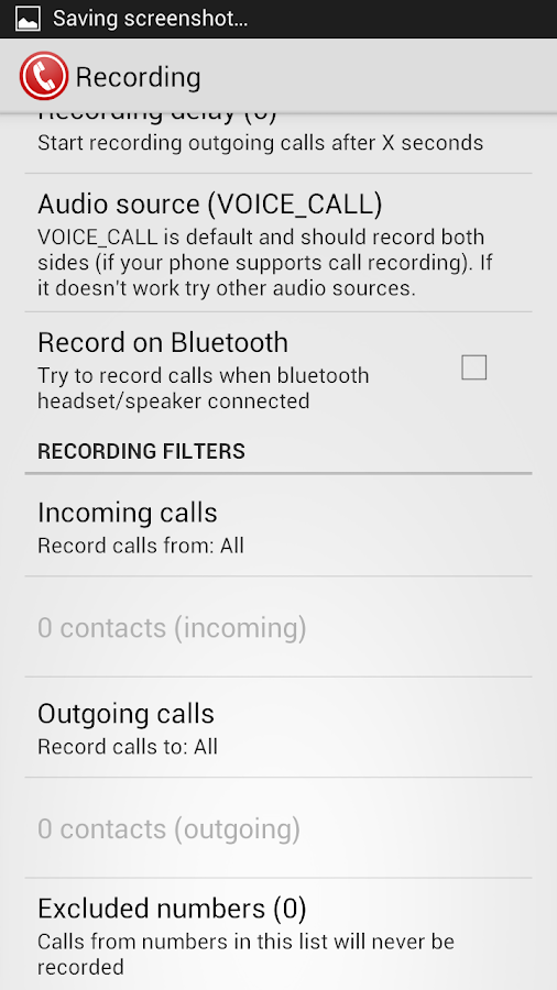 Call Recorder - ACR - screenshot