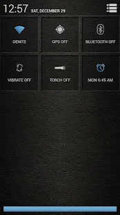 Leather Blue CM11/AOKP Theme - screenshot thumbnail
