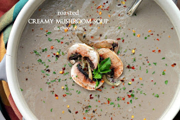 Roasted Creamy Mushroom Soup
