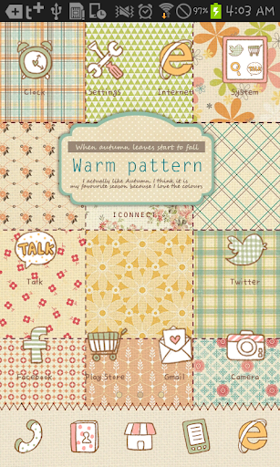 Fall patterns Go Launcher