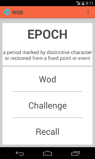 Word of the day WOD