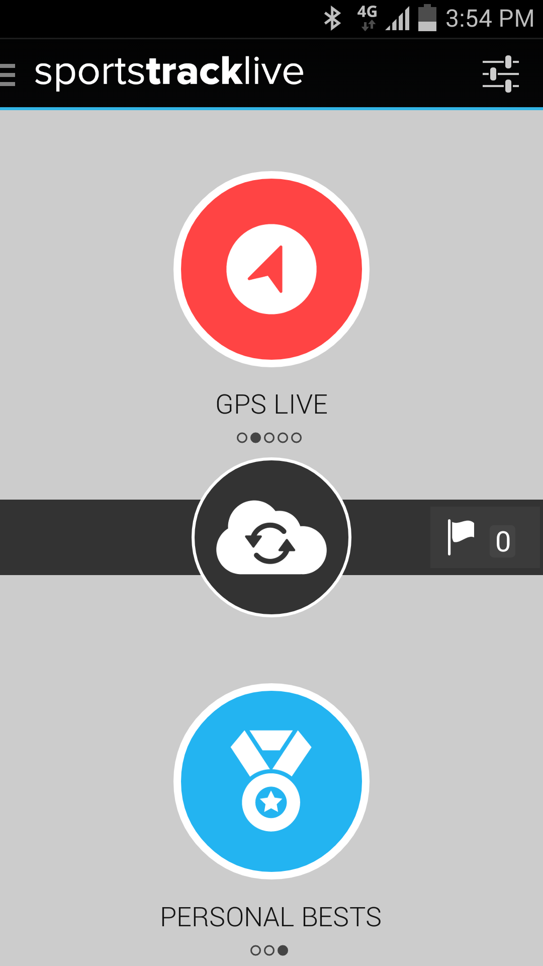 Android application SportsTracker PRO Run &amp; Bike screenshort