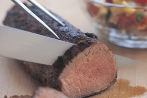 Chili-Rubbed Pork with Corn Salsa (Ancho Chili Powder)