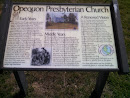 Opequon Presbyterian Church historical marker