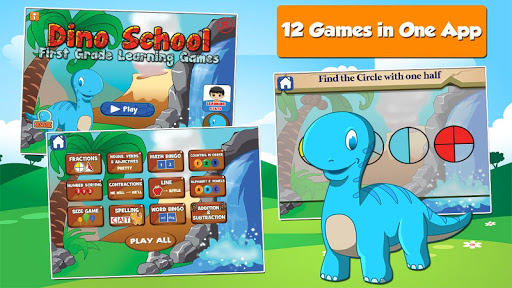 Dino 1st Grade Learning Games