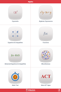 ACT Math : Algebra Screenshots 0