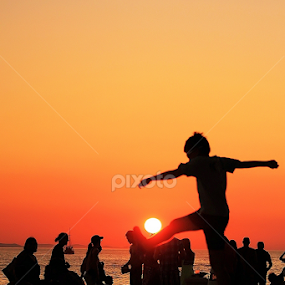 Football by Stjepan Hranilovic - Landscapes Sunsets & Sunrises