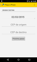 Cálculo Preço e Prazo Correios APK Ảnh chụp màn hình #3