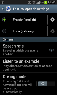 Freddy TTS voice (English) Screen 3