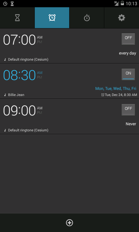 Android application Alarm&amp;Timer screenshort