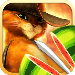 لعبة Fruit Ninja puss boots