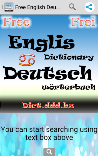 English Deutsch dict