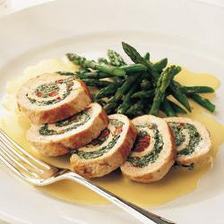 Veal or Turkey Roulades with Dried Apricot Rosemary Stuffing and Apricot Mustard Sauce 