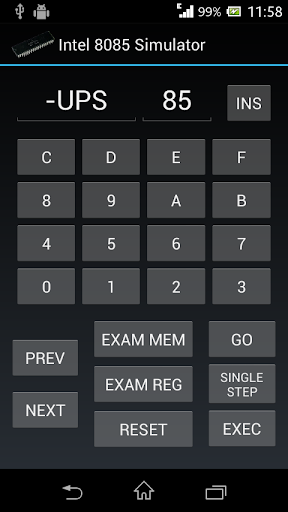 Intel 8085 Simulator