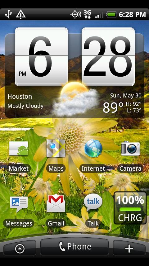 Flowers Live Wallpaper Screen 2