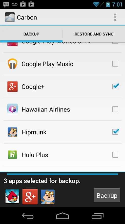    Helium - App Sync and Backup- screenshot  