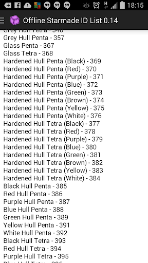 【免費工具App】Starmade ID List-APP點子