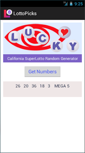 SuperLotto Plus Random Picks