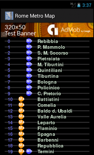 Rome Metro Map