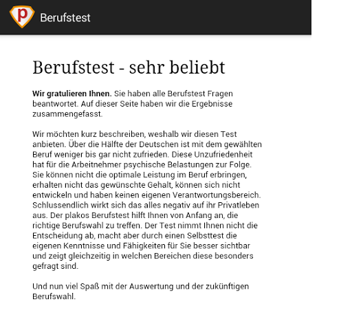 【免費教育App】Berufstest und Berufswahl-APP點子