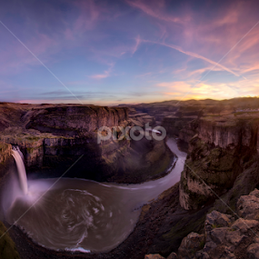 Palouse Falls Color by Nick Page - Landscapes Sunsets & Sunrises