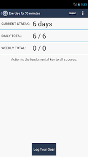 Daily Goal Tracker | Log Screenshots 1