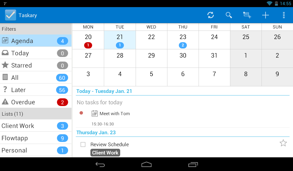 Google Tasks, To-do - Taskary - screenshot