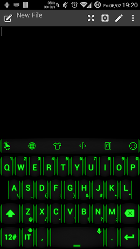 Theme TouchPal Neon Green